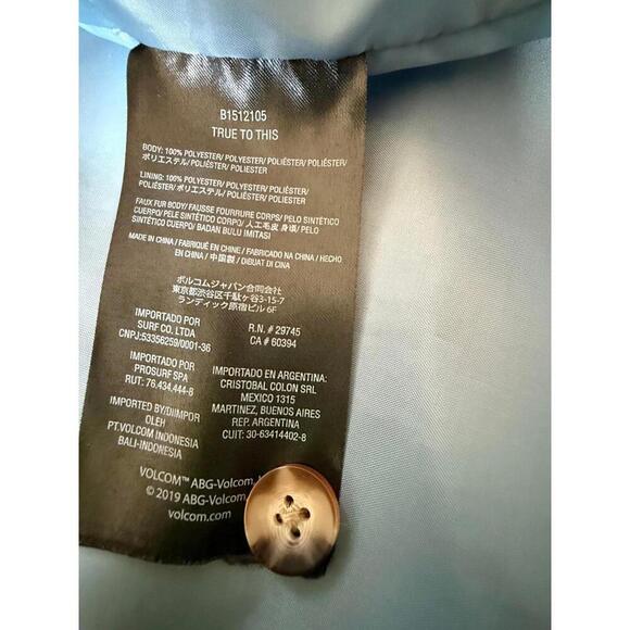 Volcom Plaid Sherpa Fleece Jacket – Kids XL (Youth 12 / Fits Adult XS-S) - Picture 6 of 7